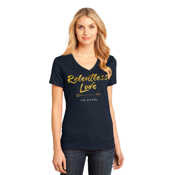 Ladies "Relentless Love" T-Shirt (Navy)